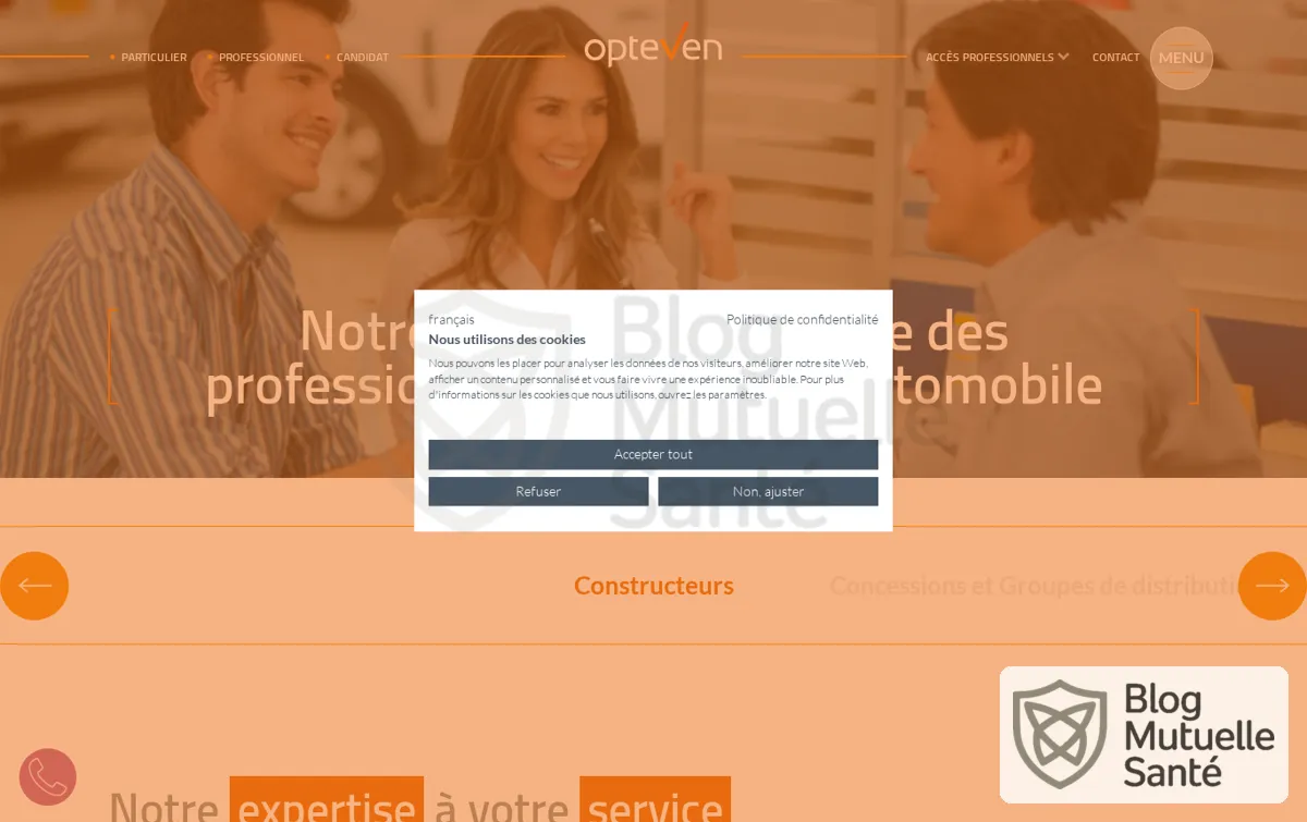 Capture : Expertise Opteven - Pour les professionnels de la vente automobile